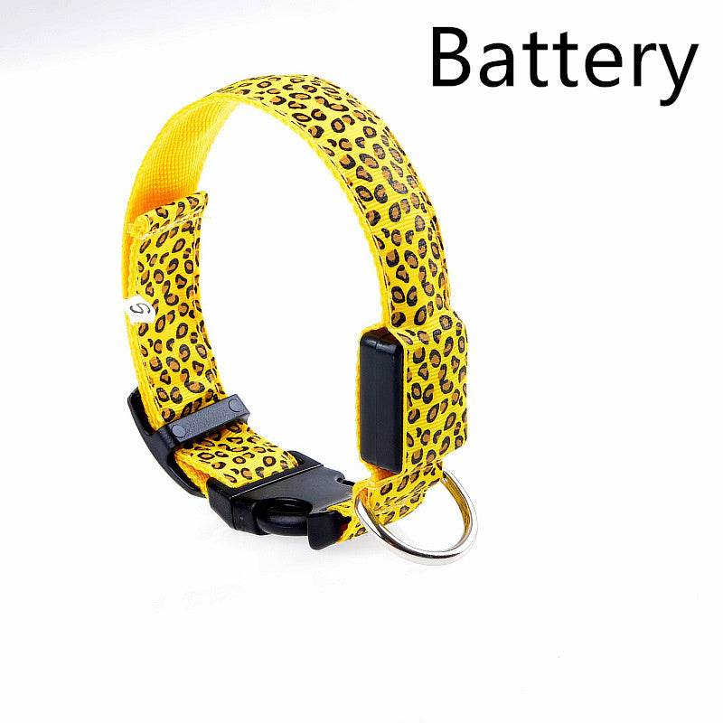 Rechargeable LED Flash Dog Collar – Enhanced Safety for Your Dog - Pasha