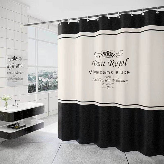 Waterproof Polyester Shower Curtain – Spring Spun Fabric - Pasha