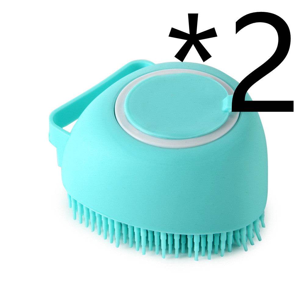 Silicone Bath Brush for Dogs and Cats – Gentle Grooming Brush - Pasha