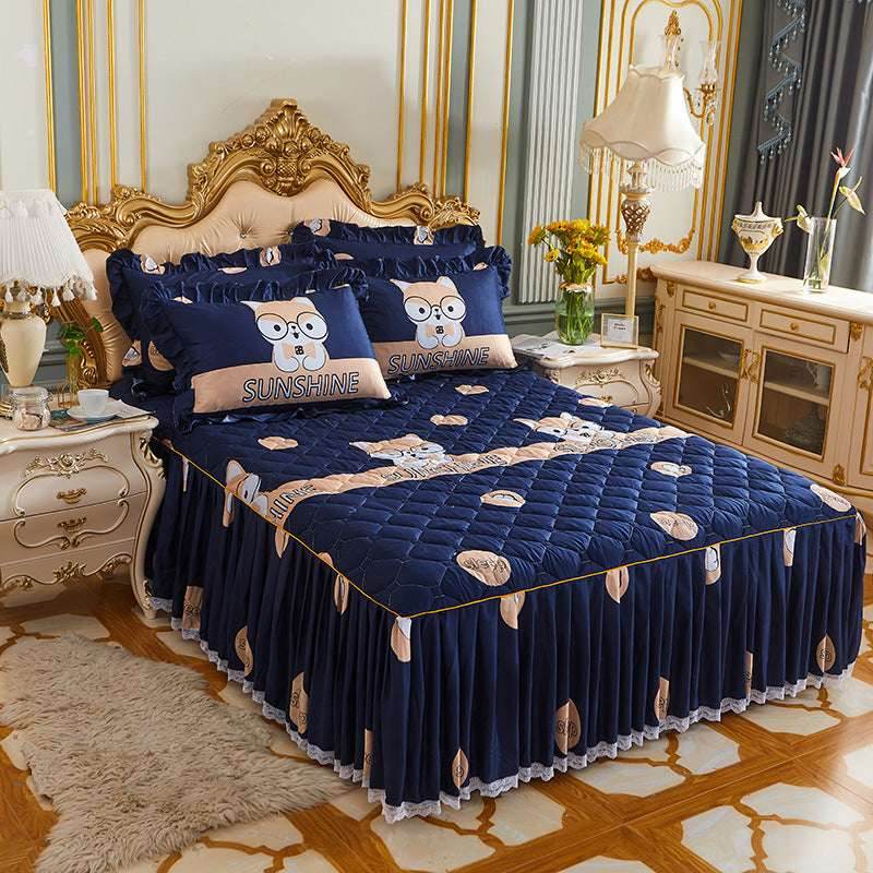 Quilted Bedspread Set – Thick & Cozy Bedding - Pasha