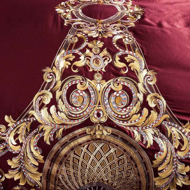 Chinese Cotton Quilt Cover – Embroidered Bedding - Pasha