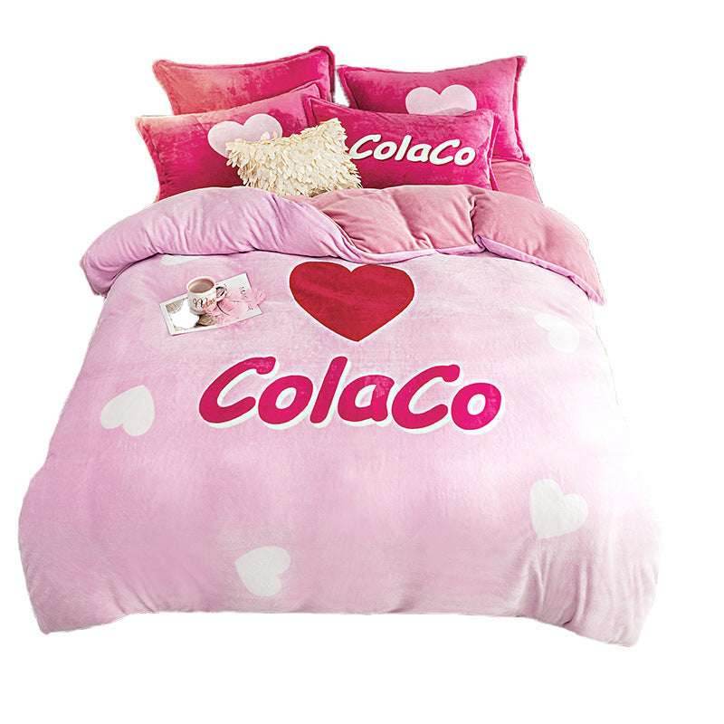 Warm Flannel Bedding Set - Pasha