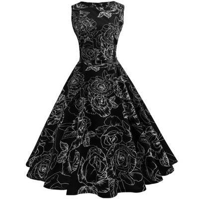 Hepburn Style Dress – Elegant Retro Vintage Look - Pasha