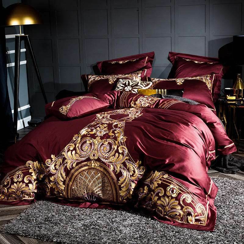 Chinese Cotton Quilt Cover – Embroidered Bedding - Pasha