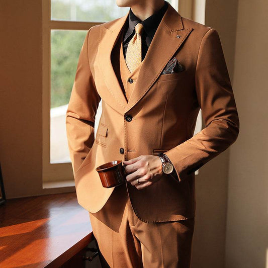 Men´s Suit-High End 3 piece Wedding Suit - Pasha