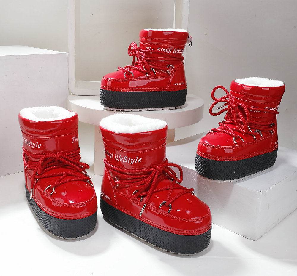 Parent-Child Platform Space Boots – Stylish Moon Boots Sleeve for Family Comfort - Pasha