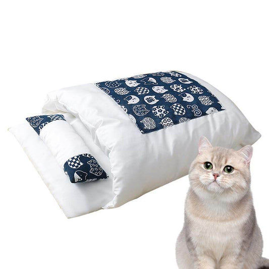 Cozy Cat Sleeping Bag – Winter Bed for Pets - Pasha