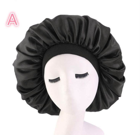 Beauty Satin Silk Hair Bonnet – Elegant Sleep Night Cap with Beautiful Print - Pasha