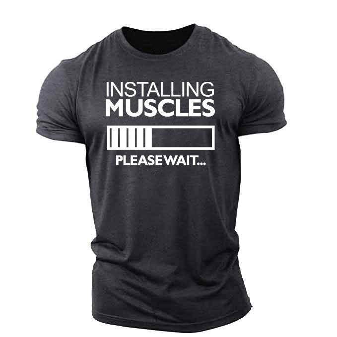Men´s T-Shirt-Fintess Short Sleeve with funny design - Pasha