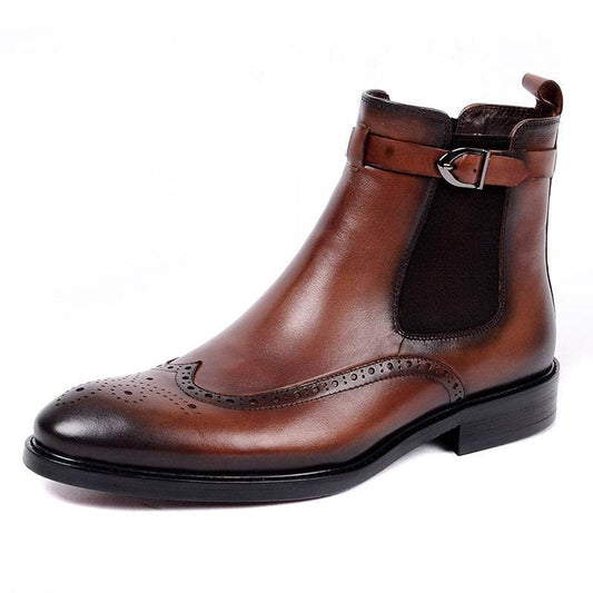 Leather Cowboy Boots – Classic Martin Style - Pasha
