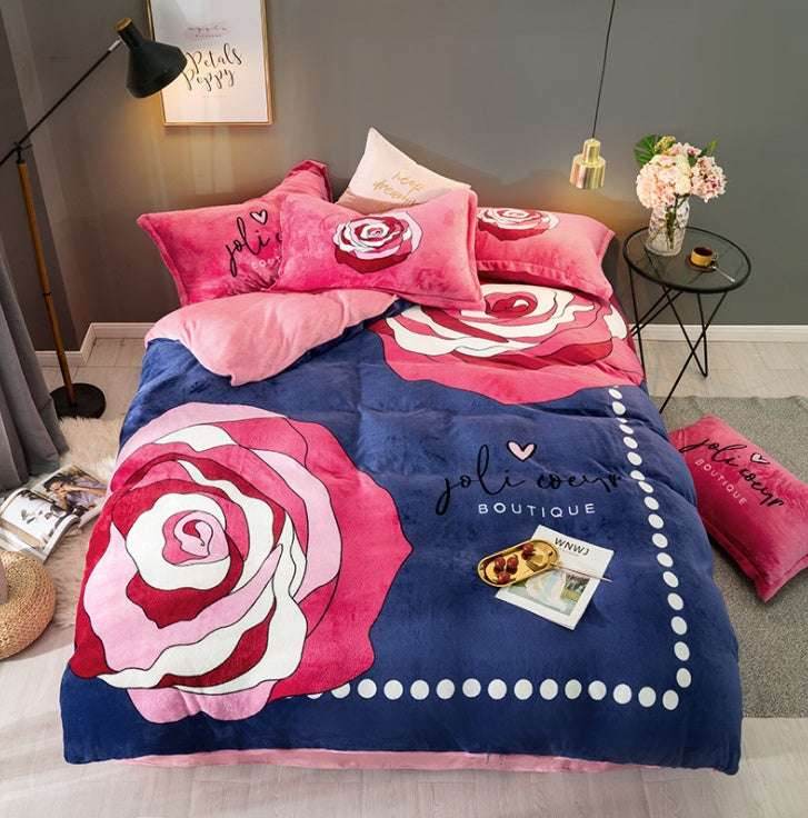 Warm Flannel Bedding Set - Pasha