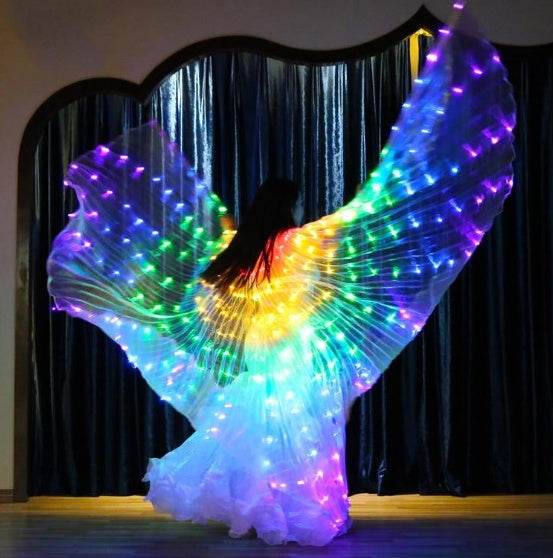 LED Butterfly Wings – Light-Up Costume Accessory - Pasha