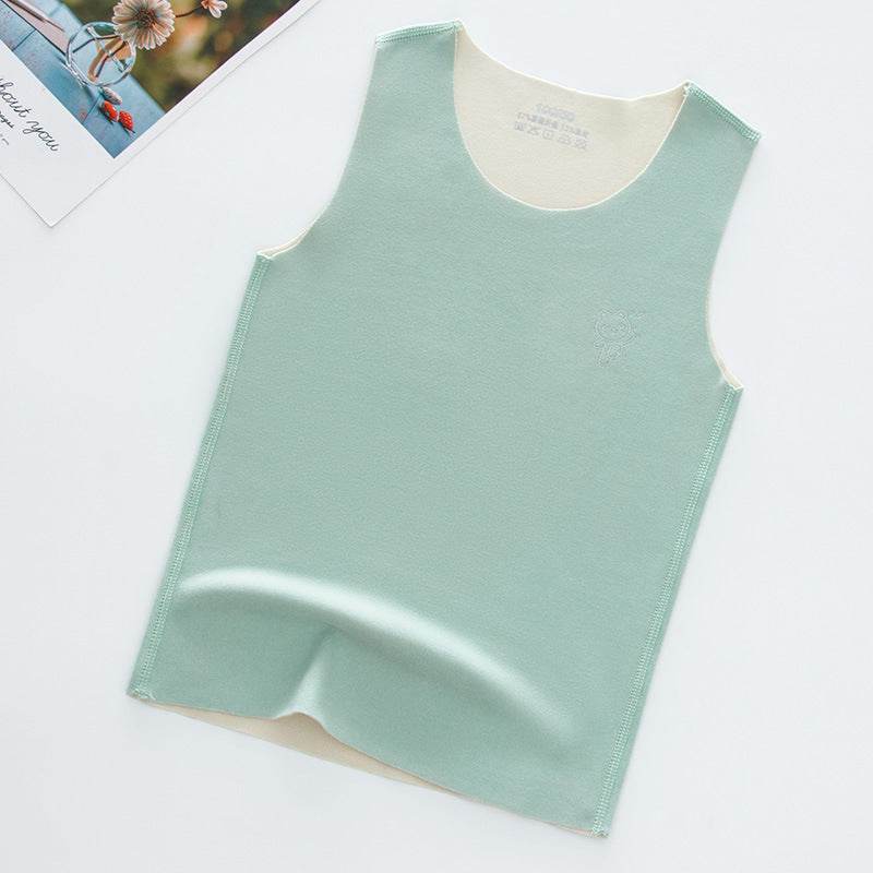 Children's Seamless Reversible Brushed Sleeveless Vest – Comfort & Style - Pasha