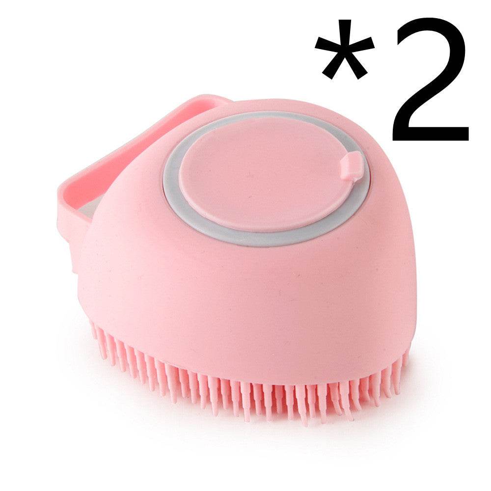 Silicone Bath Brush for Dogs and Cats – Gentle Grooming Brush - Pasha