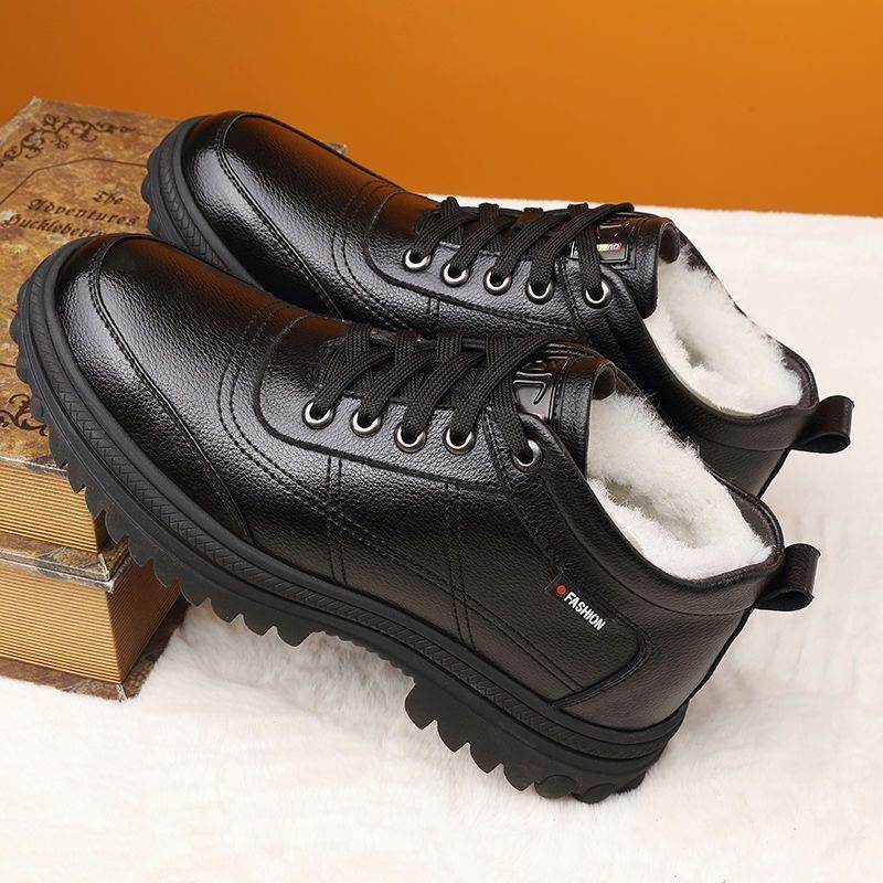 Men's Fleece Lined Shoes – Warm Winter Comfort - Pasha