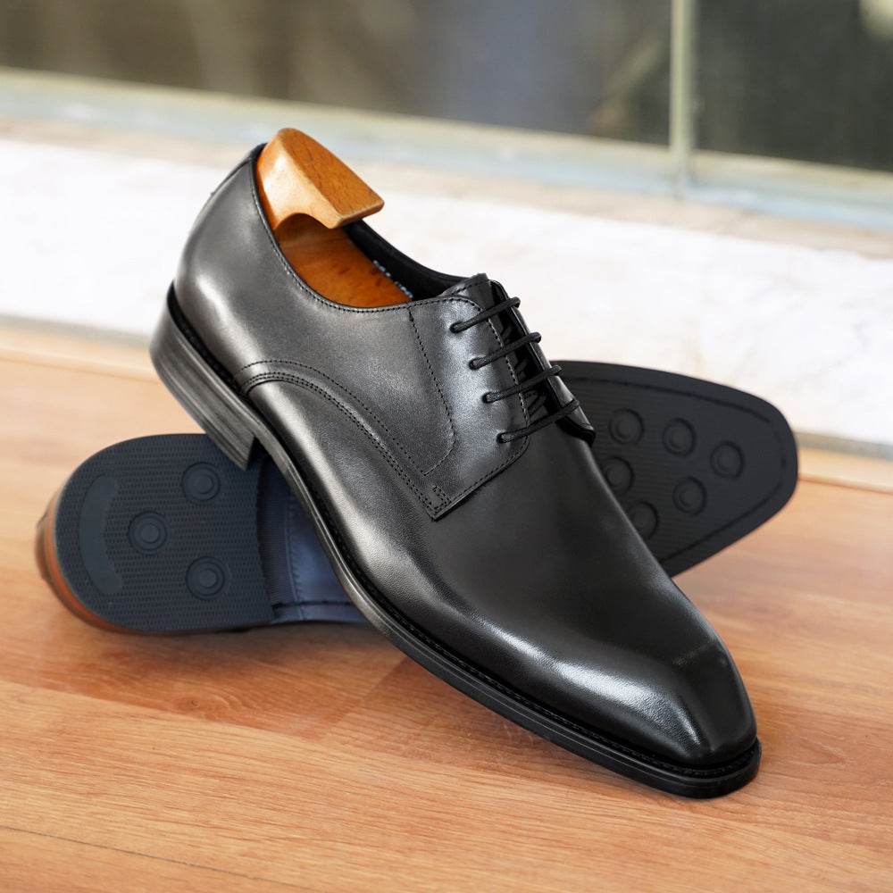 Men´s Vintage Square Toe Leather Shoes - Pasha