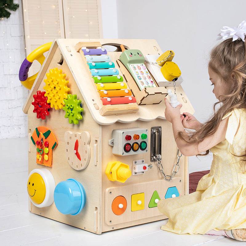 Mengshi Busy Board-wooden toy - Pasha
