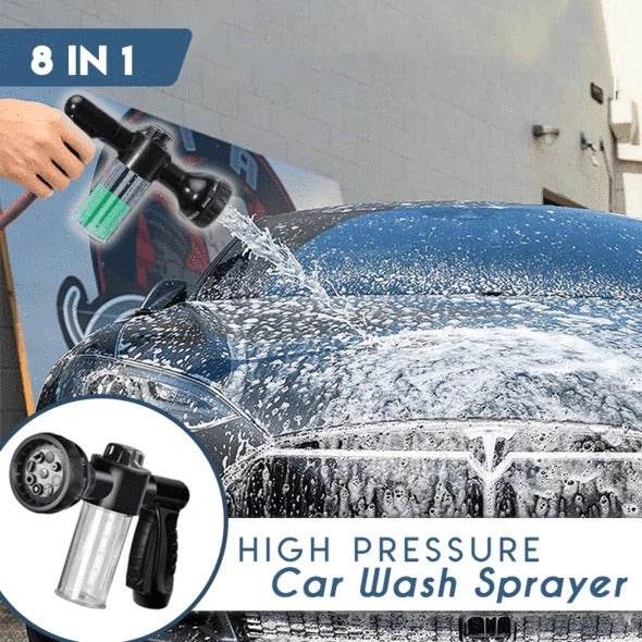 High-Pressure Car Wash Gun – 8-in-1 & Foam - Pasha