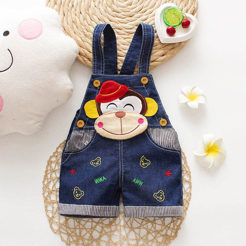 Stylish Summer Denim Overalls for Toddlers – Comfortable & Durable, Perfect for Boys & Girls (Ages 1-3) - Pasha