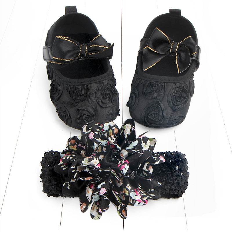 Children's Photoshoot Shoes Set – Comfortable & Stylish Shoes for Toddlers with Embroidery & Bow Designs - Pasha