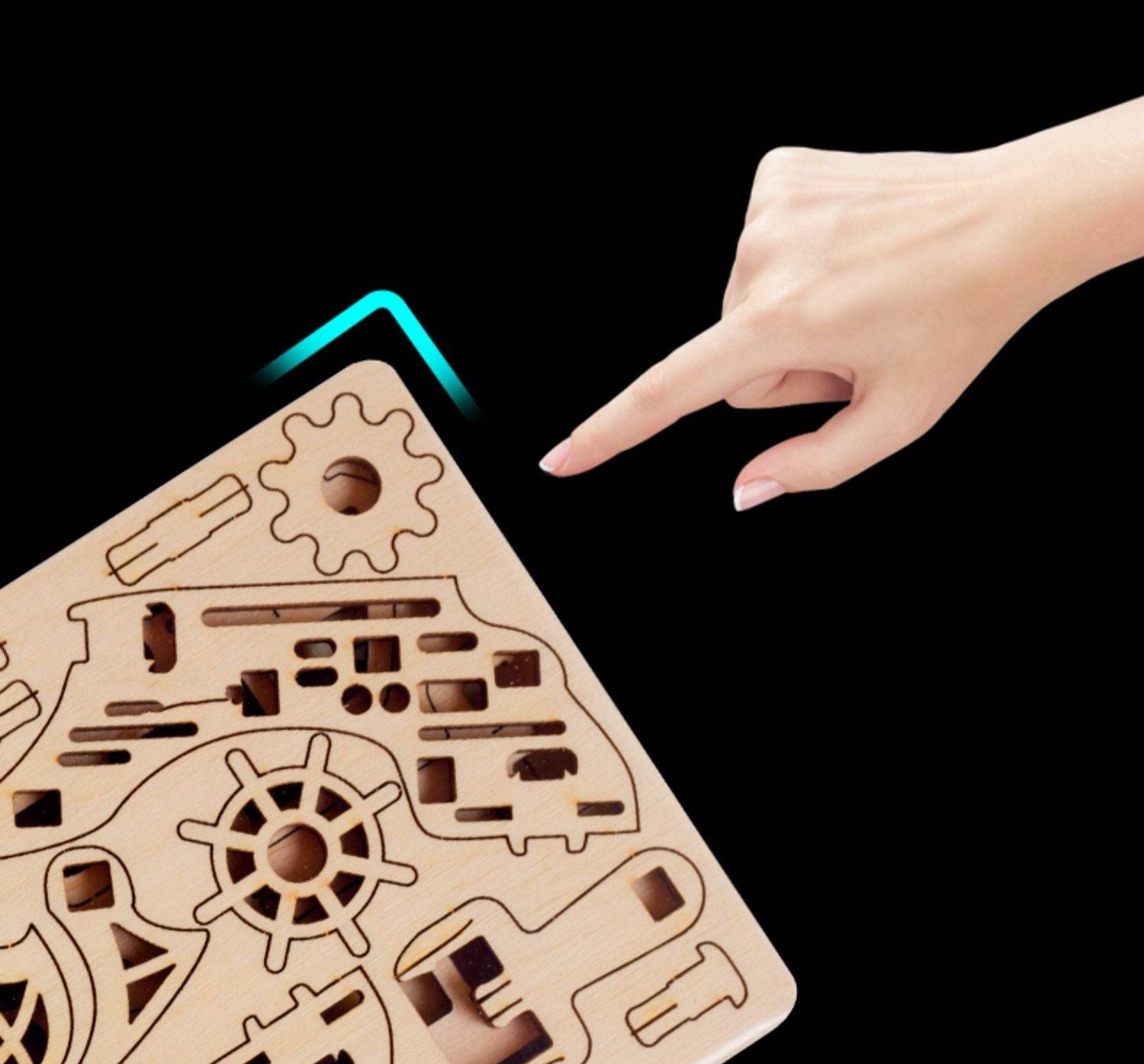 DIY 3D Puzzle-Wooden Puzzle Ball Step Elevator Track - Pasha