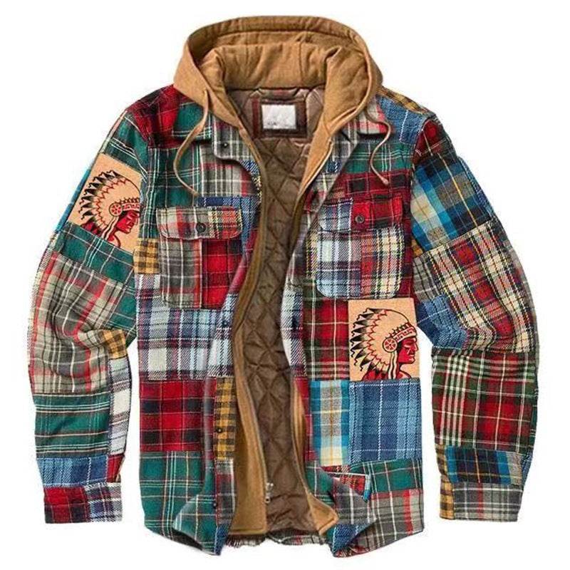 Men´s Retro Hooded Jacket Coat Shirt-style and comfort - Pasha
