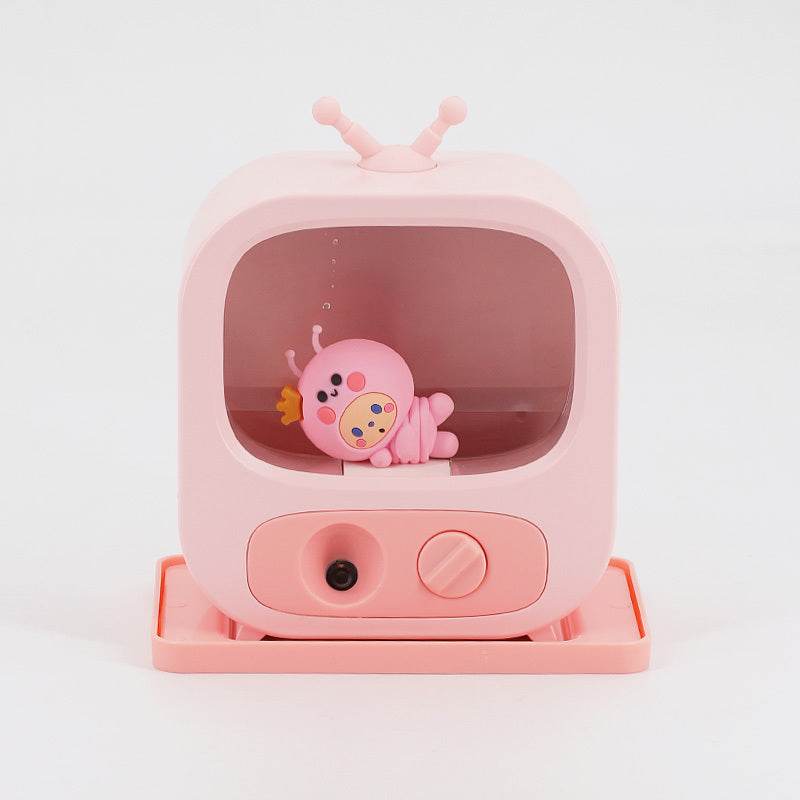 Creative Home Desktop Mini TV-Shaped Humidifier with Ambient Lighting - Pasha
