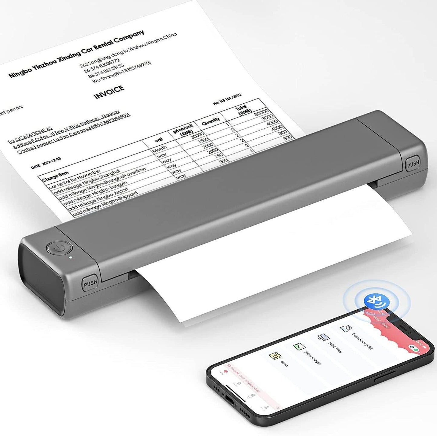 Portable Inkless Printer – Eco-Friendly & Compact - Pasha