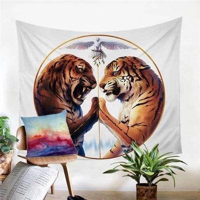 Tiger Tapestry – Bold Animal Print Wall Art - Pasha