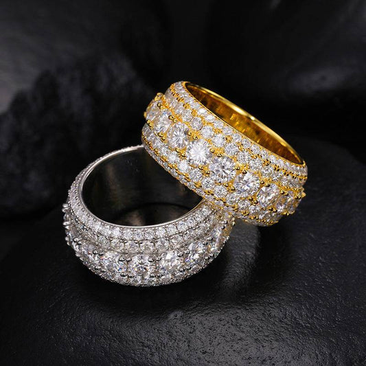 S925 Sterling Silver Mosonite Ring - Elegant Unisex Jewelry for Every Occasion - Pasha