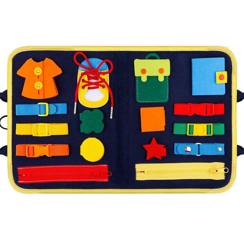 Children´s Educational Early Leraning Dressing Board-Motor Skills for Kids - Pasha
