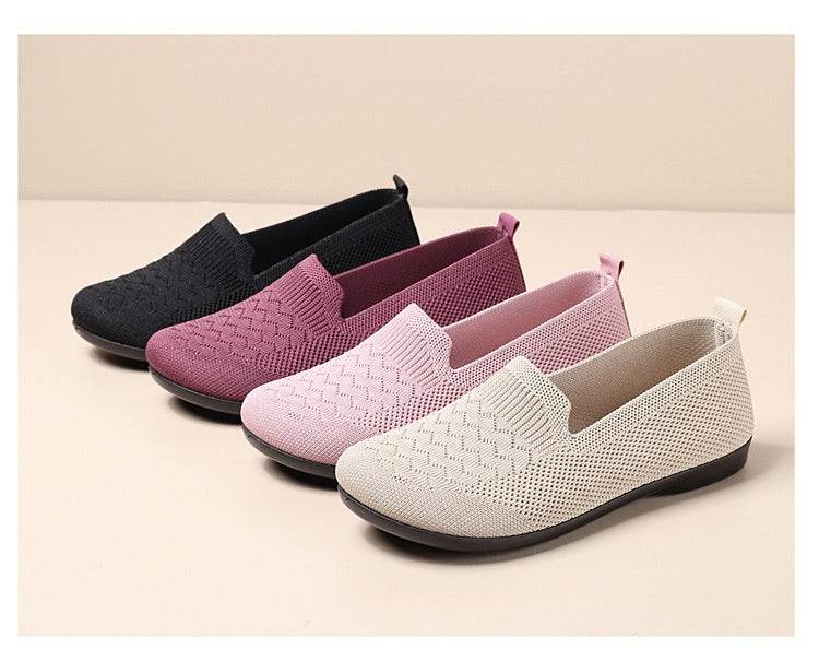 Casual breathable flat shoes for women - Pasha