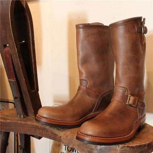 Men's Mid-Top Boots – Versatile & Wedge Sole - Pasha