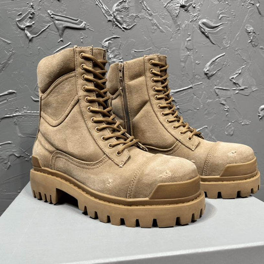 Men's Casual Mid Calf Boots – Classic Lug Sole Style - Pasha