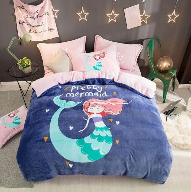 Warm Flannel Bedding Set - Pasha