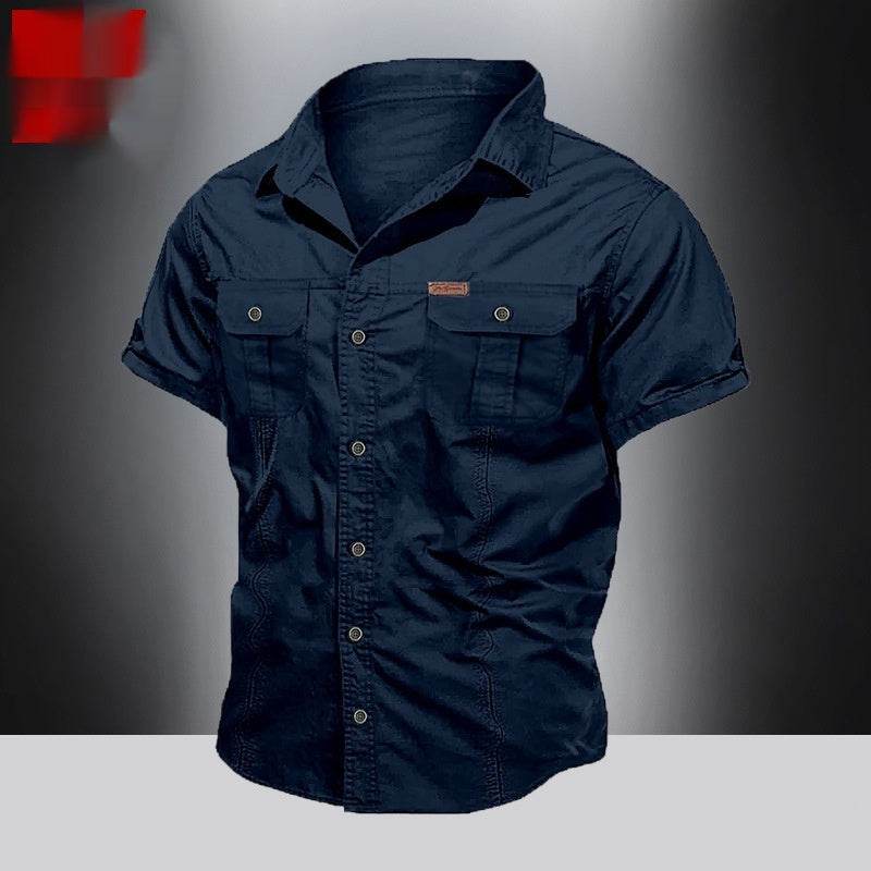 Men´s Summer Workwear Look with Short Sleeves-pure cotton - Pasha
