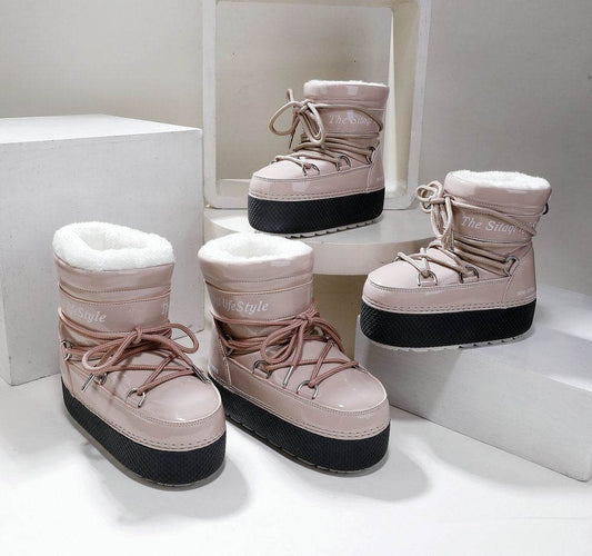 Parent-Child Platform Space Boots – Stylish Moon Boots Sleeve for Family Comfort - Pasha