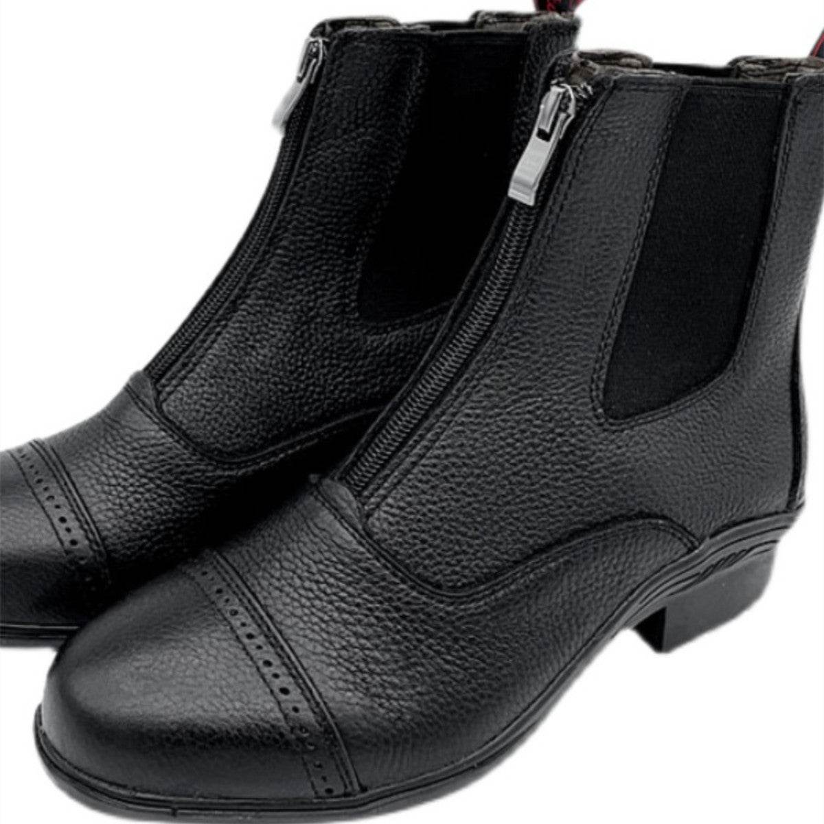Women´s Fashion Lychee Pattern Cowhide Riding Boots - Pasha