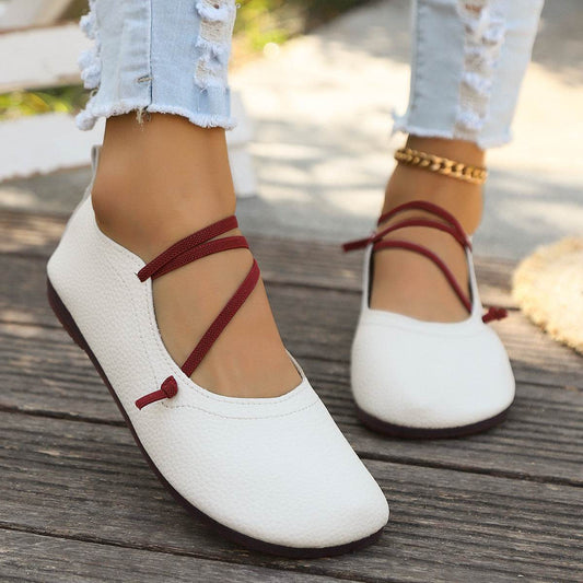 Fashion Square Toe Flats Shoe for Women - Pasha