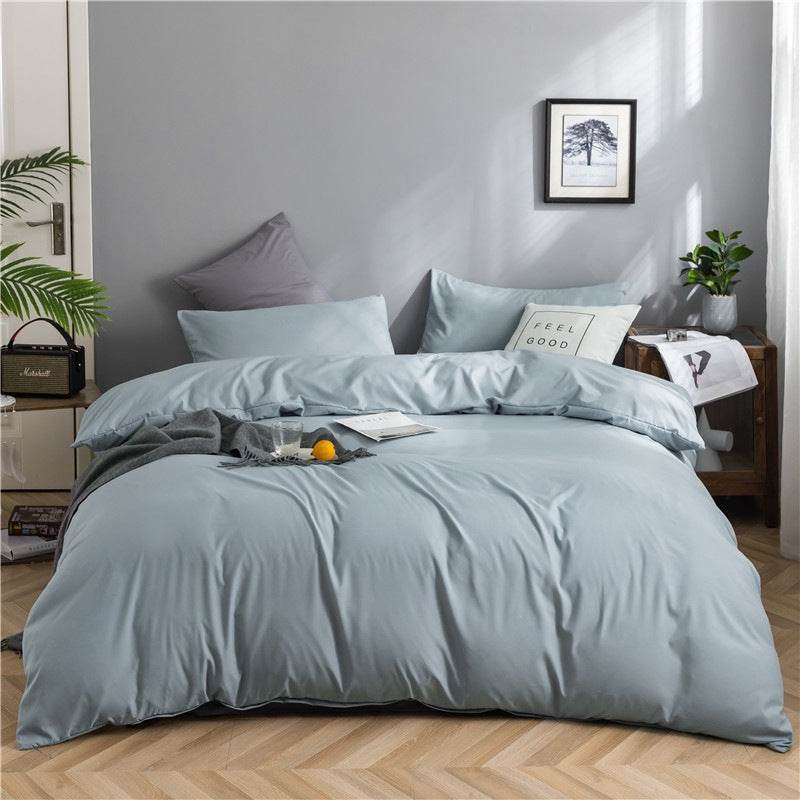 Washed Cotton Bedding Set – Modern Minimalist Style - Pasha