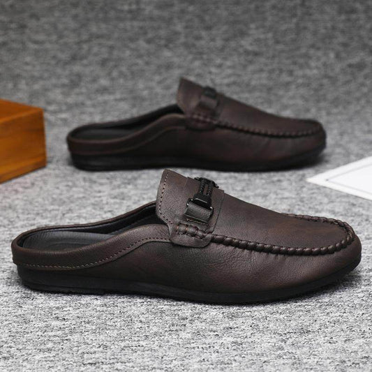 Men's Summer Backless Gommino Loafers - Pasha