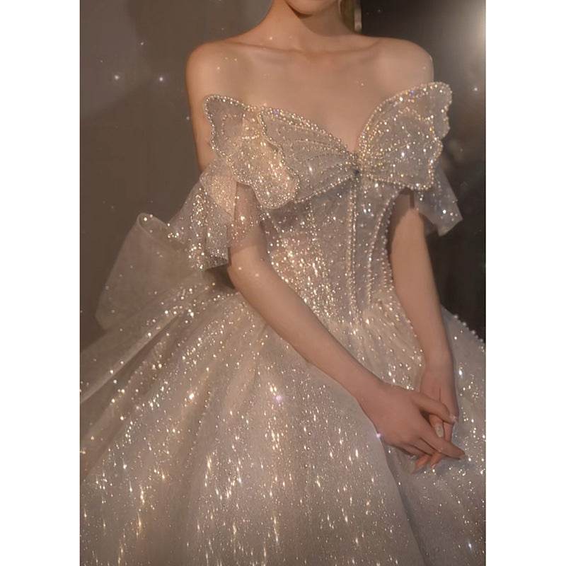 One-Shoulder Wedding Dress – Vintage-Inspired Style - Pasha