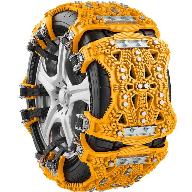 Universal Nonskid Tire Chain for Cars and SUVs – Steel Plate Traction Solution - Pasha