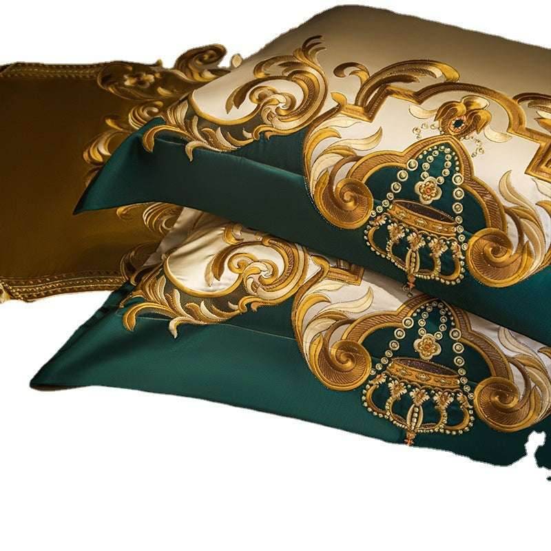 Satin Embroidered Bedding Set – Luxurious & Elegant - Pasha
