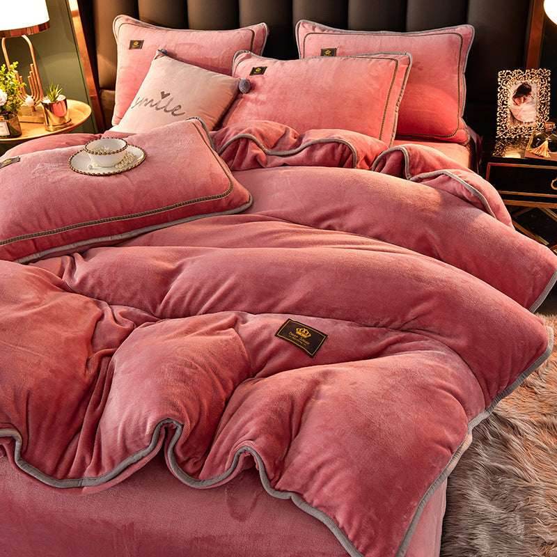 Winter Flannel Duvet Cover – Thick & Double-Sided - Pasha