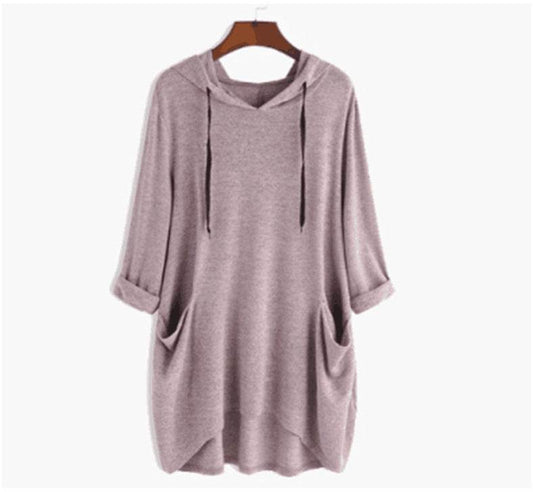 Cashmere Hoodie T-Shirt - comfort and elegance - Pasha