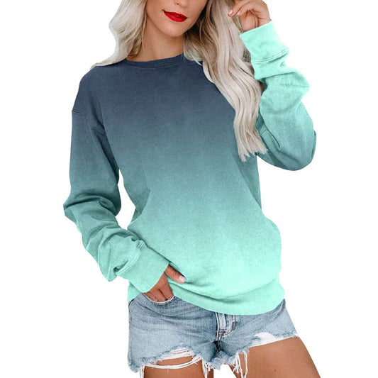 Casual crewneck Gradient Sweater– Street Hipster Style - Pasha