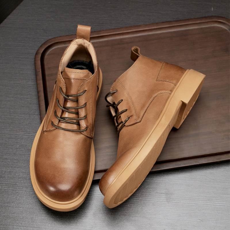 Men's Full Grain Leather Boots – Durable & Stylish - Pasha