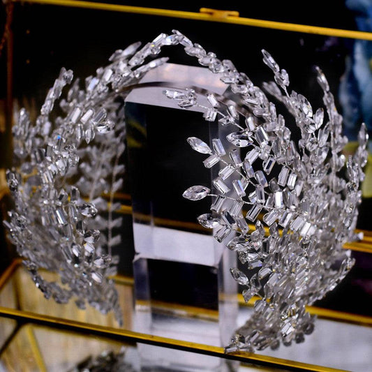 Rhinestone Headband Styling Hair Wedding Bridal Accessories - Pasha