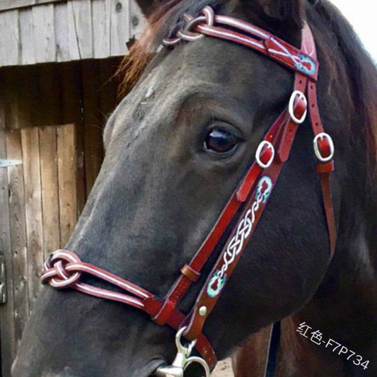 Premium PU Reins for Equestrian Sports – Durable Black Horse Bridle, Universal Use, Size M - Pasha